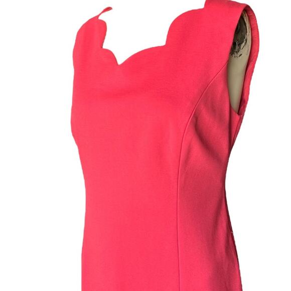 Talbots Scalloped Dress Pink Nwt - Picture 3 of 11